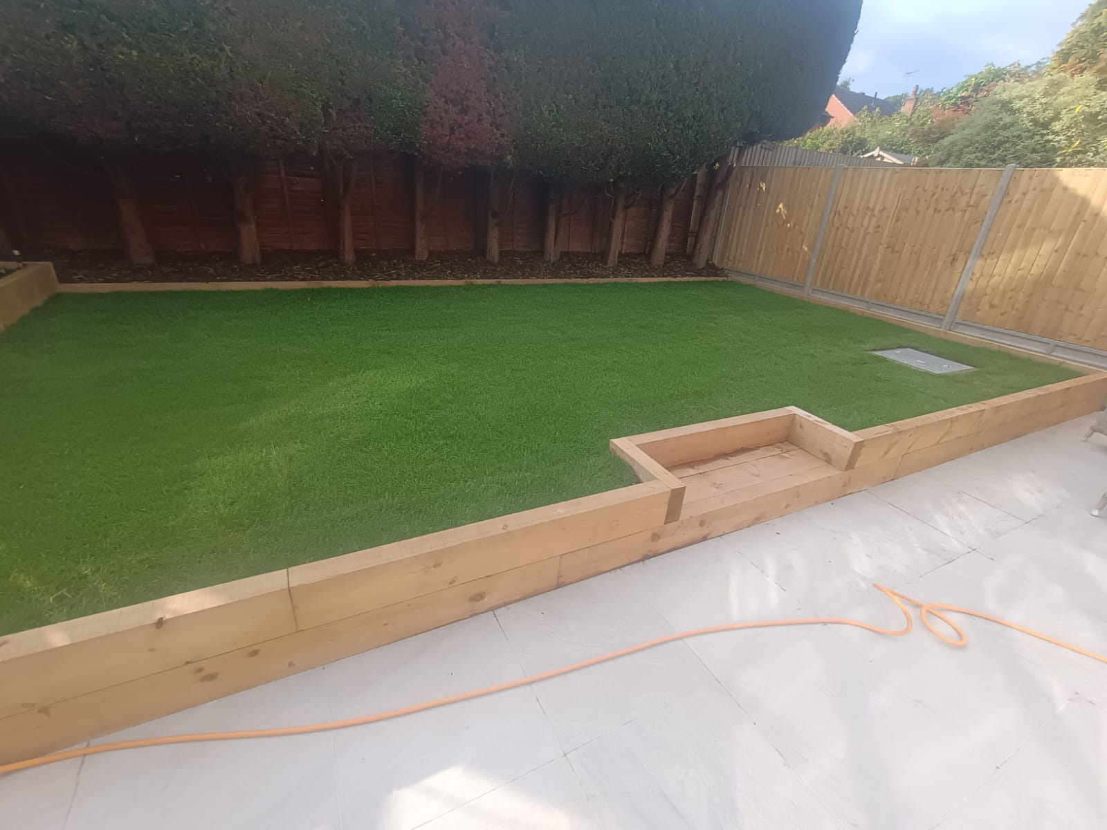 Completed decking project